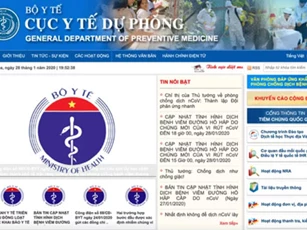 Cập nhật thông tin về dịch viêm phổi corona qua hai trang web chính thức của y tế Việt Nam