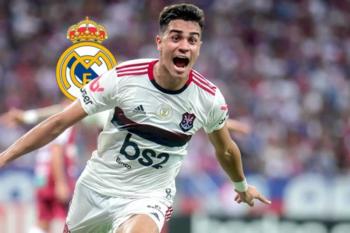 Tiền vệ tấn công: Reinier (Real Madrid, 18 tuổi, 25 triệu euro). 