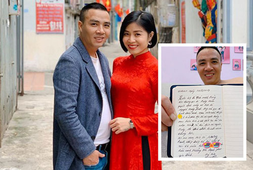 MC Hoàng Linh khoe ảnh "tình bể tình" năm mới cạnh ông xã, với quyển sổ ghi điều bí mật của 2 vợ chồng lần đầu được tiết lộ