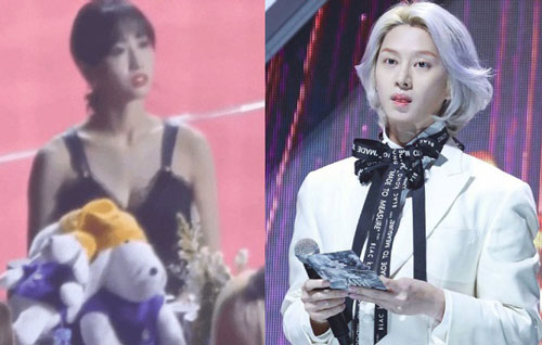 TWICE khó chịu ra mặt, MOMO suýt khóc khi bị nam MC trêu chuyện đang hẹn hò với Heechul ngay giữa sự kiện