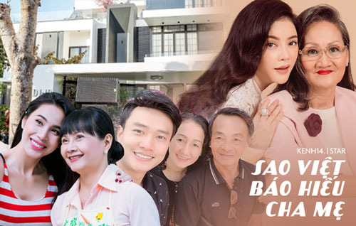 Ngưỡng mộ cách Sao Việt báo hiếu bố mẹ: Quốc Trường, Thủy Tiên tặng nhà tiền tỷ, Lý Nhã Kỳ đưa mẹ vi vu khắp thế giới