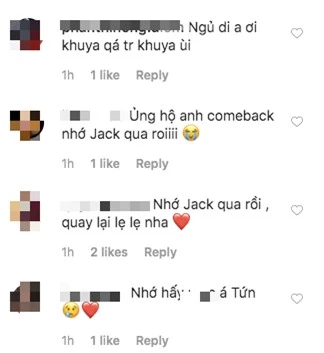 Nửa đêm Jack lên instagram đăng hình mới thả thính Nếu mình quay trở lại, fan đồng loạt bày tỏ: Comeback đi nhớ lắm rồi! - Ảnh 3. Nửa đêm Jack lên instagram đăng hình mới thả thính Nếu mình quay trở lại, fan đồng loạt bày tỏ: Comeback đi nhớ lắm rồi! - Ảnh 3.