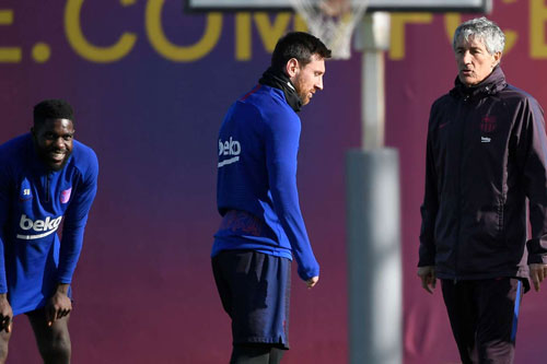 HLV Setien hy vọng Messi hạnh phúc để ở lại Barcelona