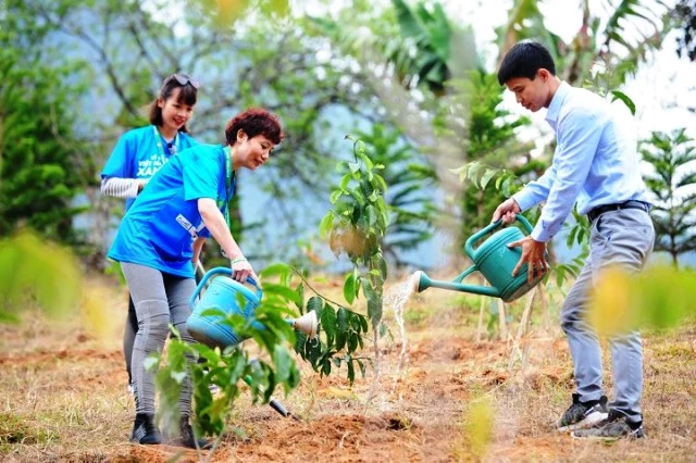 Được biết chương trình Lễ phát động Tết trồng cây “Đời đời nhớ ơn Bác Hồ” Xuân Canh Tý năm 2020 có sự hỗ trợ của Công ty TNHH Khu Du Lịch Vịnh Thiên Đường (ALMA).