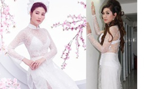 Hội mỹ nhân mặc áo dài lộ nội y gây tranh cãi vừa có thêm tên mỹ nhân này