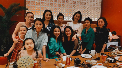 Hội bạn thân đình đám Hà Tăng, Thân Thúy Hà đọ nhan sắc chung khung hình khoe vẻ trẻ trung