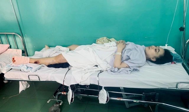 Chị Hường được bác sĩ Bệnh viện 175 phẩu thuật thành công các vết thương Chị Hường được bác sĩ Bệnh viện 175 phẩu thuật thành công các vết thương