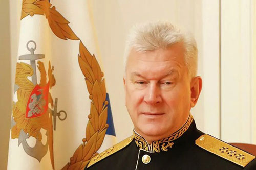 Tổng tư lệnh Hải quân Nga Nikolai Evmenov. Ảnh: RIA.