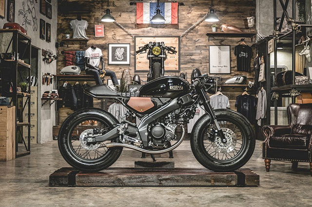 Ngắm “xế nổ” Yamaha XSR 155 độ Cafe Racer hầm hố