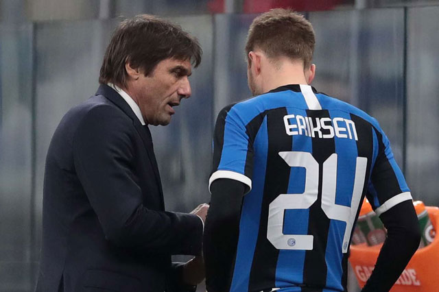 HLV Conte lên tiếng chê bai Christian Eriksen