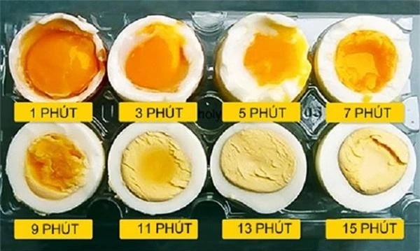 Canh đúng thời gian luộc trứng giúp bạn có món ăn hoàn hảo như ý muốn.