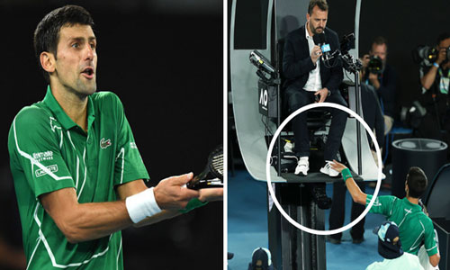 Djokovic có thể bị phạt vì hành động thiếu kiềm chế