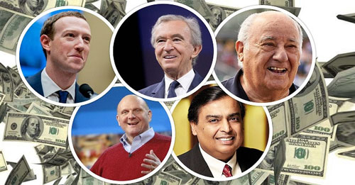 5 tỷ phú kiếm “đậm” nhất năm 2019