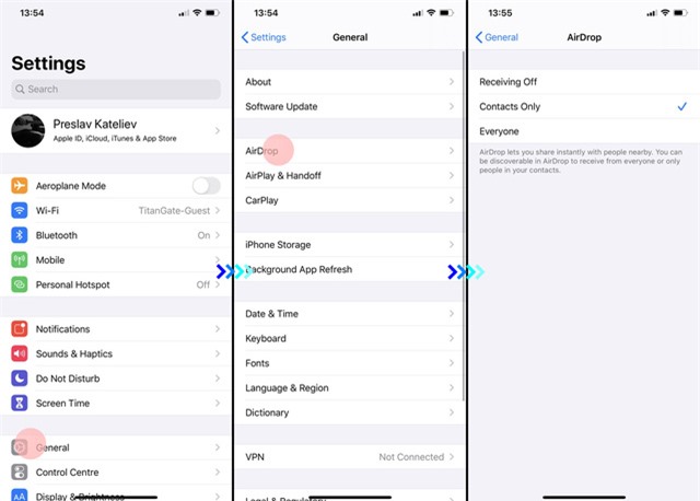 Vài bước đơn giản để chia sẻ dữ liệu trên iPhone qua AirDrop - Ảnh 3. Vài bước đơn giản để chia sẻ dữ liệu trên iPhone qua AirDrop - Ảnh 3.