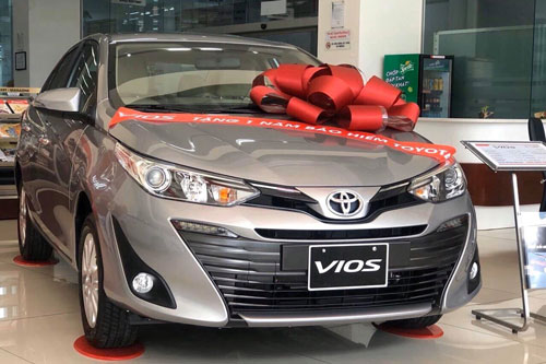 Giá lăn bánh kèm khuyến mãi Toyota Vios tháng 2/2019