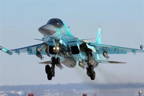 Cường kích Su-34 của Không quân Nga.