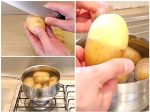 Mẹo lột vỏ khoai tây siêu nhanh và sạch không phải ai cũng biết