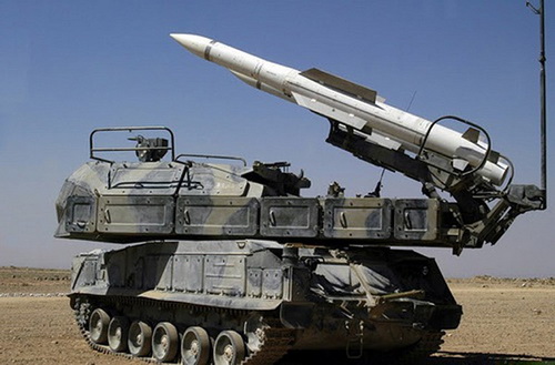 Tổ hợp tên lửa phòng không tầm trung Buk-M2E của Quân đội Syria. Ảnh: South Front.