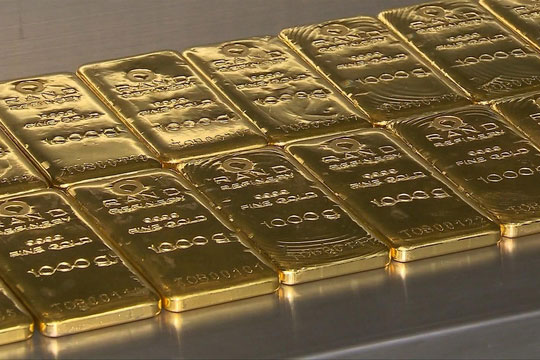 Giá vàng trong nước giảm hơn 500.000 đồng/lượng trong tuần qua