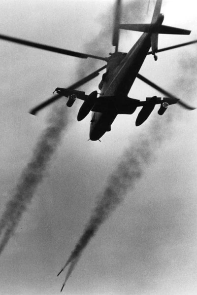 Nỗ lực chế tạo một loại trực thăng S-67 Blackhawk của Mỹ được bắt đầu ngay sau khi Mi-24 của Liên Xô cất cánh lần đầu vào năm 1969. Nguồn ảnh: Pinterest.