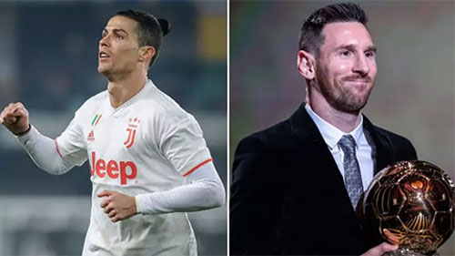 Ronaldo 'lên đồng' từ khi Messi giành Quả bóng vàng thứ sáu