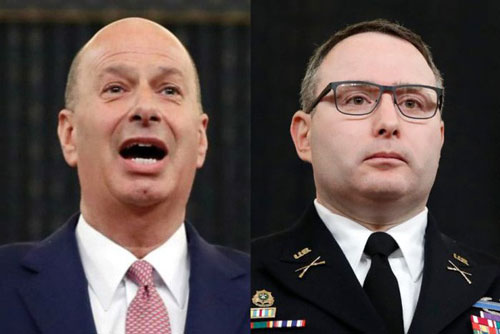 Tổng thống Mỹ Donald Trump sa thải hai quan chức làm chứng trong cuộc điều trần