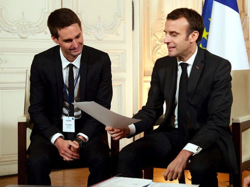 Phát ngôn viên của Snap cho biết Evan Spiegel rất yêu nước Pháp. Đến năm 2018, anh sở hữu quốc tịch của đất nước này. Ảnh: AP.