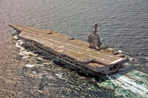 Theo những thông tin mới nhất vừa được truyền thông Mỹ tiết lộ, tàu sân bay trị giá 13 tỷ USD của nước này chiếc USS Gerald R. Ford hoàn toàn không đủ khả năng tự vệ khi tham chiến. Nguồn ảnh: Pinterest.