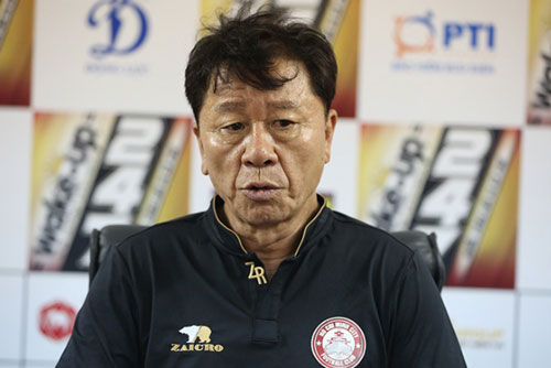 HLV Chung Hae-soung: “Tôi đang có 18 cầu thủ tốt nhất và đầy đủ thể lực cho trận đấu với Yangon United”