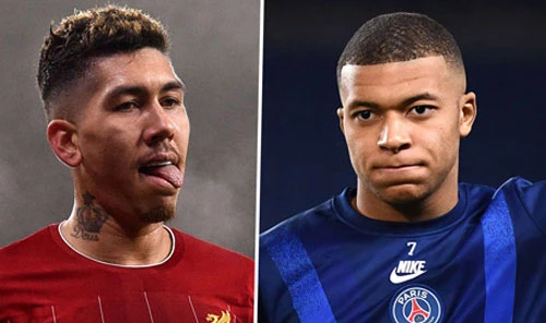 Liverpool muốn đổi Firmino lấy Mbappe.