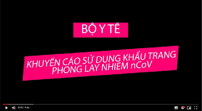Clip: Cách sử dụng khẩu trang phòng lây nhiễm nCoV