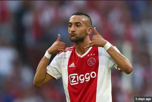 Chelsea đạt thỏa thuận chiêu mộ tiền đạo Ziyech của Ajax