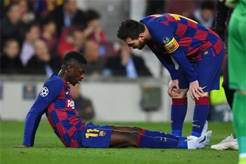 Dembele lỡ tới 63 trận vì chấn thương kể từ khi gia nhập Barca