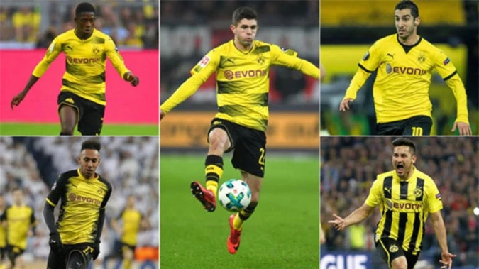 Dormund từng xuất xưởng vô số ngôi sao như Dembele, Aubameyang, Pulisic, Mkhitaryan hay Guendogan