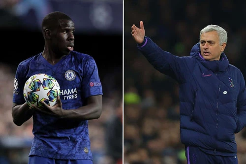 Zouma và HLV Mourinho. Zouma và HLV Mourinho.