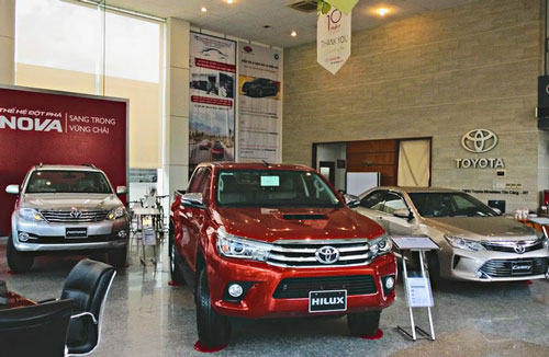 Doanh số xe Toyota bán ra trong tháng 1/2020 giảm 48%
