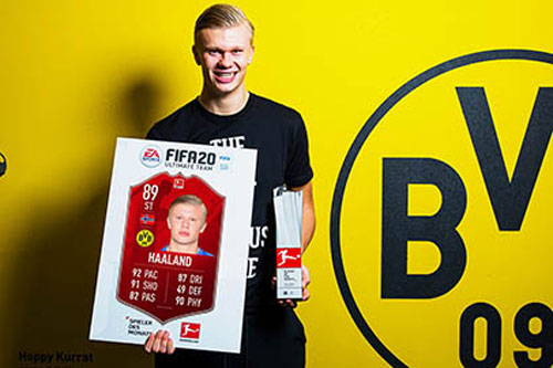 Vừa đến Dortmund, Haaland đã giành giải thưởng