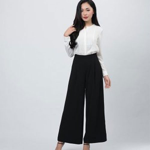 Mách bạn những kiểu áo “mix” cùng quần ống rộng giúp bạn trở nên sành điệu