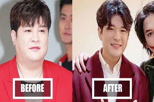 Ngoại hình của Shin Dong có sự khác biệt lớn sau khi giảm hơn 30 kg.
