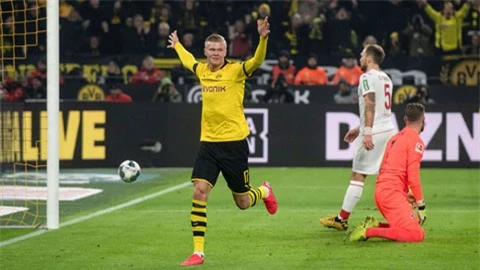 Haaland tỏa sáng với 8 bàn thắng chỉ sau 5 trận đầu khoác áo Dortmund