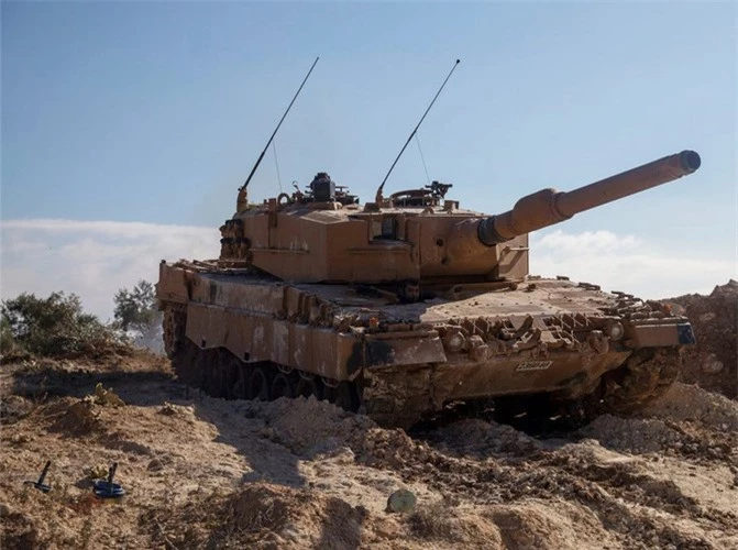 Tho Nhi Ky tung hang loat xe tang Leopard 2A4 vao chien truong Syria-Hinh-16