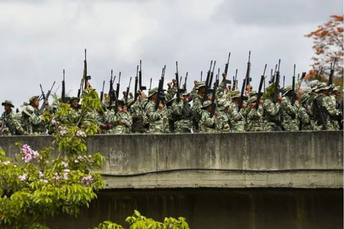 Venezuela diễn tập quân sự tại nhiều thành phố trên cả nước