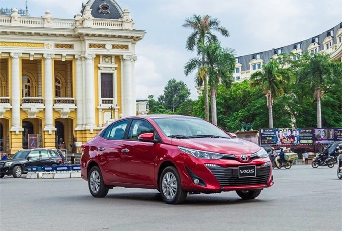 Doanh số Toyota Vios tháng 1/2020 là 1.598 chiếc