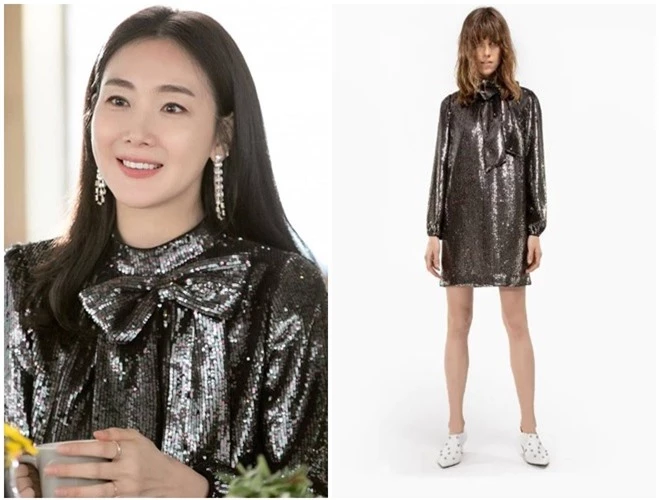 Bất ngờ xuất hiện trong 'Hạ cánh nơi anh', bà bầu Choi Ji Won đem đến đẳng cấp khác hẳn cho chiếc đầm 22 triệu, đẹp ăn đứt người mẫu 7