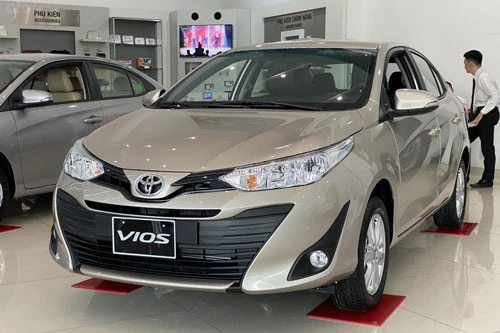 Toyota Vios bị Hyundai Accent vượt mặt. Ảnh: Oto.com.vn.