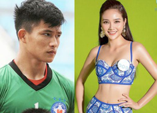 Thủ môn Phan Văn Biểu khoe bạn gái từng lọt Chung kết Miss World VN