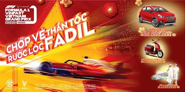 khi mua vé Chặng Đua Công Thức 1 F1 VinFast Vietnam Grand Prix 2020,