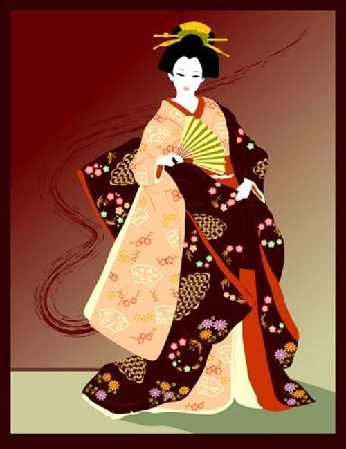 Geisha Kimono Giấy Vẽ Quần Áo  geisha png tải về  Miễn phí trong suốt  Người Phụ Nữ png Tải về