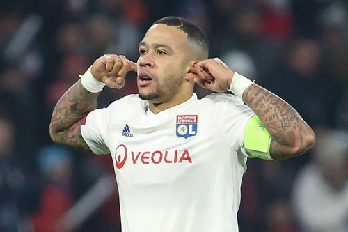 =4. Memphis Depay (Lyon, 5 bàn).