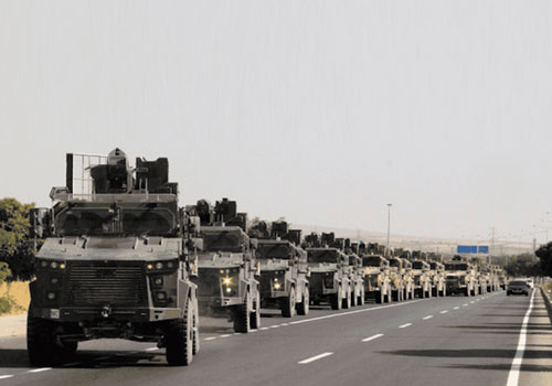 Xe bọc thép hiện đại Thổ Nhĩ Kỳ tràn ngập Bắc Syria